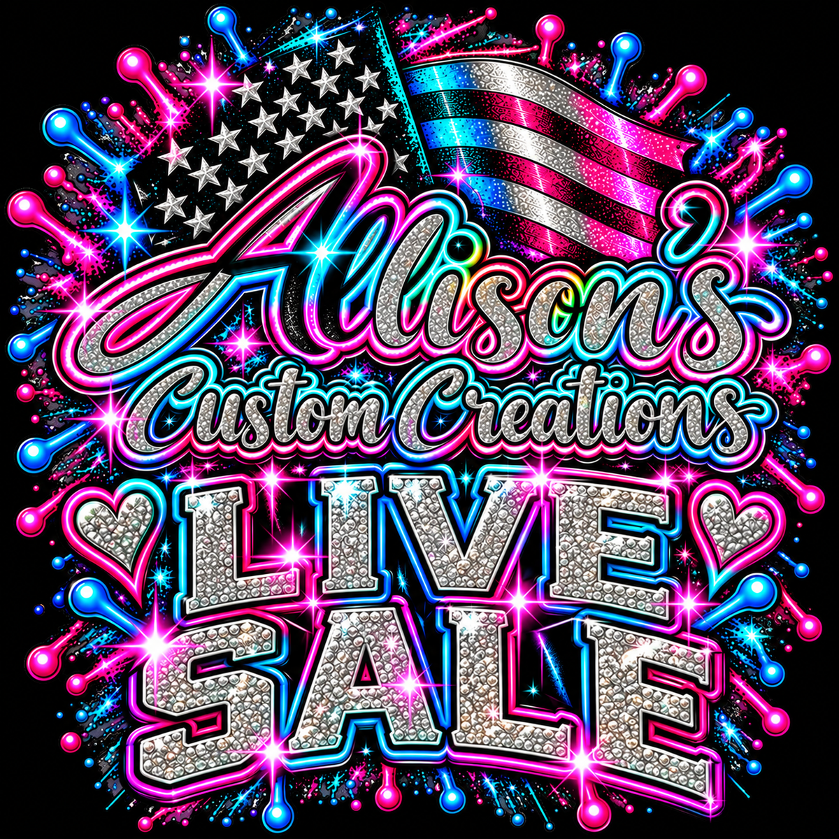 Allison’s Custom Creations Live Sale logo